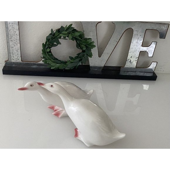 Duck Geese Bone China Salt And Pepper Shakers Vintage Un Used New Retro 1970s - Picture 13 of 16